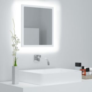 Pood24 LED vannitoa peeglikapp, valge, 40 x 8,5 x 37 cm, akrüül