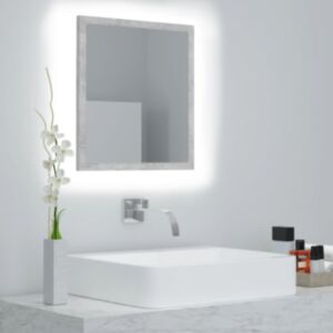 Pood24 LED vannitoa peeglikapp, betoonhall, 40 x 8,5 x 37 cm, puitlaastplaat