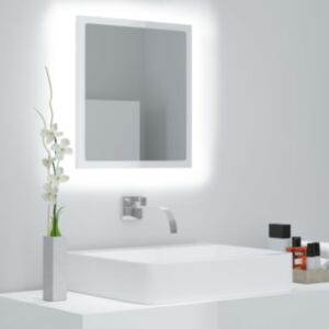 Pood24 vannitoa peeglikapp, valge, 40 x 8,5 x 37 cm, puitlaastplaat