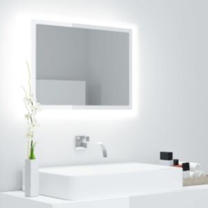 Pood24 LED vannitoa peeglikapp valge 60x8,5x37 cm puitlaastplaat