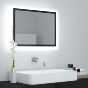Pood24 LED vannitoa peeglikapp hall 60x8,5x37 cm puitlaastplaat