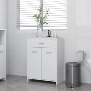 Pood24 vannitoakapp valge 60 x 33 x 80 cm puitlaastplaat