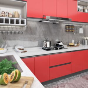 POOD24 самоклеющиеся мебельные пленки, 2 шт красные, 500 x 90 см, ПВХ