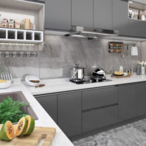 POOD24 самоклеющиеся мебельные пленки, 2 шт серые, 500 x 90 см, ПВХ