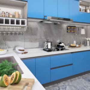 POOD24 самоклеющиеся мебельные пленки, 2 шт небесно-голубые, 500 x 90 см, ПВХ