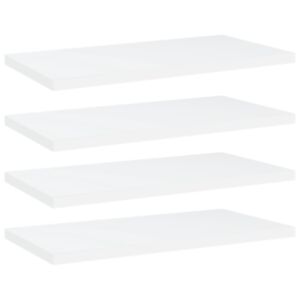 POOD24 полочные доски 4 шт, белые, 40x20x1,5 см, ДСП