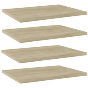 Pood24 riiuliplaadid 4 tk, Sonoma tamm, 40x30x1,5 cm, puitlaastplaat