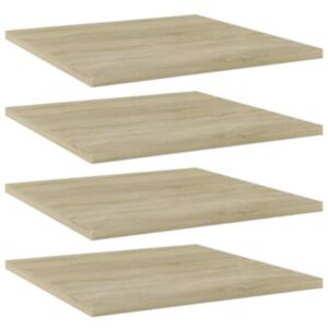 Pood24 riiuliplaadid 4 tk, Sonoma tamm, 40x40x1,5 cm, puitlaastplaat