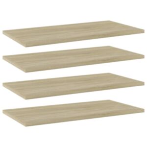 Pood24 riiuliplaadid 4 tk, Sonoma tamm, 60x30x1,5 cm, puitlaastplaat
