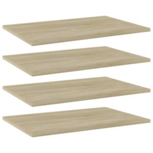 Pood24 riiuliplaadid 4 tk, Sonoma tamm, 60x40x1,5 cm, puitlaastplaat