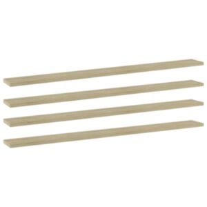 Pood24 riiuliplaadid 4 tk, Sonoma tamm, 100x10x1,5 cm, puitlaastplaat