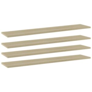 Pood24 riiuliplaadid 4 tk, Sonoma tamm, 100x20x1,5 cm, puitlaastplaat