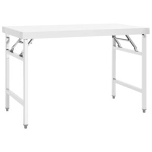 Pood24 köögi kokkupandav töölaud, 120 x 60 x 80 cm, roostevaba teras