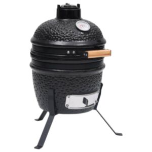 Pood24 kaks ühes Kamado grill-suitsuahi, keraamiline, 56 cm, must