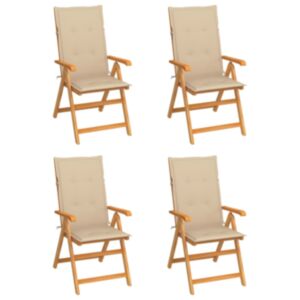 Pood24 aiatoolid, 4 tk, beežide istmepatjadega, tiikpuu