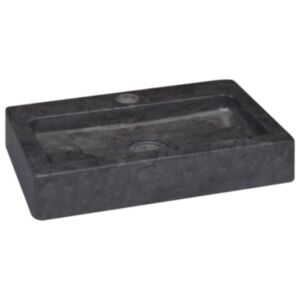 Pood24 valamu, must, 38x24x6,5 cm, marmor