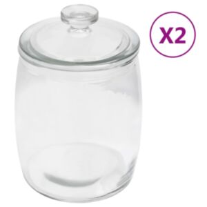 Pood24 klaasist säilituspurgid, kaanega, 2 tk, 3850 ml