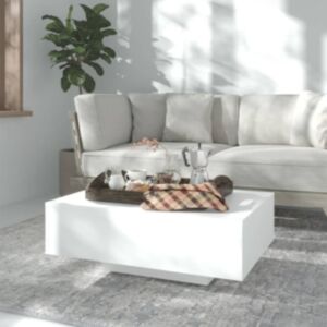 Pood24 kohvilaud, valge, 85 x 55 x 31 cm, puitlaastplaat