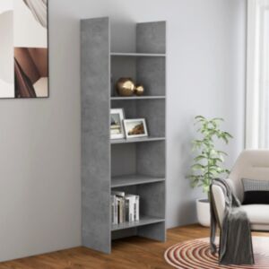 POOD24 книжный шкаф бетонный серый 60 x 35 x 180 см ДСП