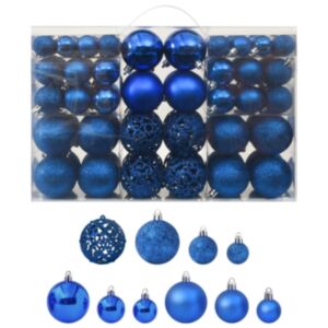 Pood24 100-osaline jõulukuulide komplekt, sinine