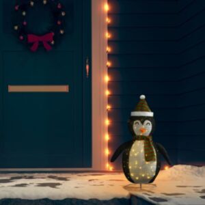 Pood24 dekoratiivne lumepingviini kuju, luksuslik kangas, 60 cm