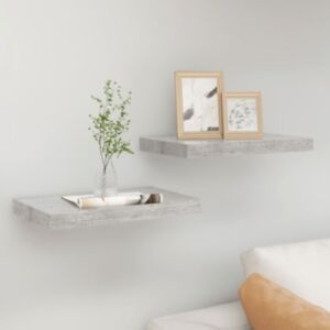 Pood24 seinariiulid, 2 tk, betoonhall, 50 x 23 x 3,8 cm MDF