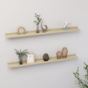 Pood24 seinariiulid, 2 tk, Sonoma tamm, 100 x 9 x 3 cm