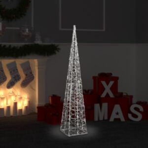 Pood24 akrüülist valguskoonus, LED-tuli, külmvalge 120 cm