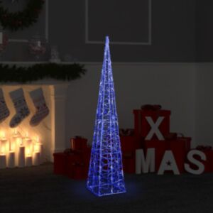 Pood24 akrüülist valguskoonus, LED-tuli, sinine 120 cm