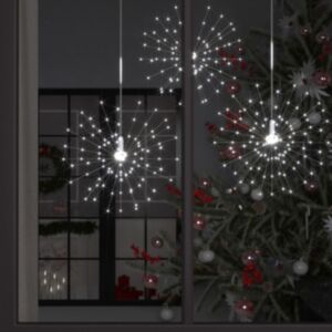 Pood24 õue ilutulestiku jõulutuled, külm valge, 50 cm, 140 LEDi