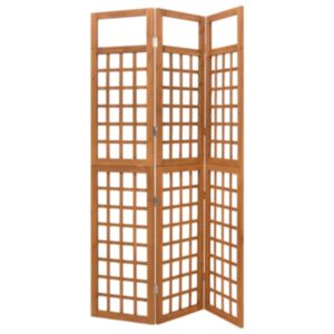 Pood24 3 paneeliga sirm/ronitaimede alus, kuusepuit, 121 x 180,5 cm