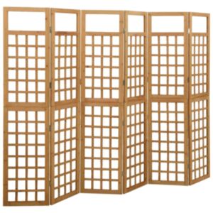 Pood24 6 paneeliga sirm/ronitaimede alus, kuusepuit, 242,5 x 180 cm