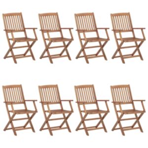 Pood24 kokkupandavad aiatoolid, 8 tk, akaatsiapuit