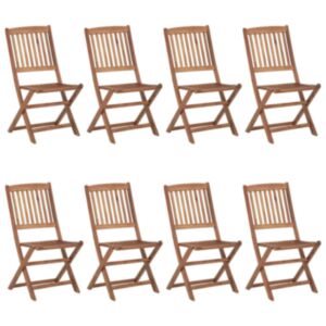 Pood24 kokkupandavad välitoolid, 8 tk, akaatsiapuit