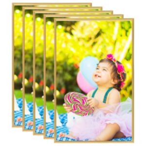 332116 Pood24 Photo Frames Collage 5 pcs for Table Gold 13x18 cm MDF