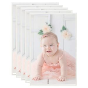 332155 Pood24 Photo Frames Collage 5 pcs for Table Silver 10x15cm MDF