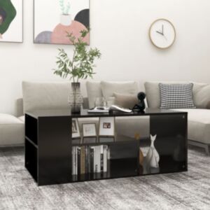Pood24 kohvilaud, must, 100 x 50 x 40 cm, puitlaastplaat