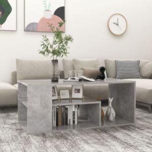 Pood24 kohvilaud, betoonhall, 100 x 50 x 40 cm, puitlaastplaat