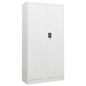 Pood24 lukustatav hoiukapp, valge, 90 x 40 x 180 cm, teras