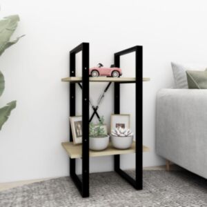 POOD24 2-х этажный книжный шкаф Sonoma дуб 40x30x70 см ДСП