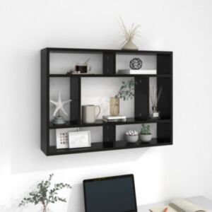 Pood24 seinariiul, must, 75x16x55 cm, puitlaastplaat 