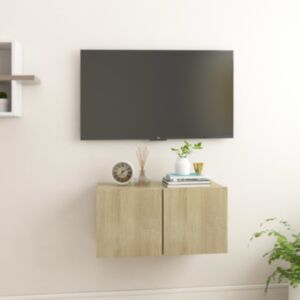 POOD24 навесная тумба под ТВ, дуб Сонома 60 x 30 x 30 см
