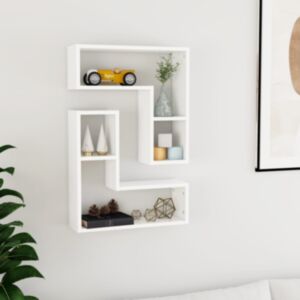 Pood24 seinariiulid 2 tk,  valge, 50x15x50 cm, puitlaastplaat