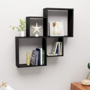 Pood24 seinariiul, must, 80 x 15 x 78,5 cm, puitlaastplaat