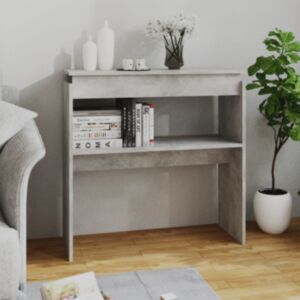 Pood24 konsoollaud, betoonhall, 80 x 30 x 80 cm, puitlaastplaat