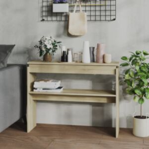 Pood24 konsoollaud, Sonoma tamm, 102 x 30 x 80 cm, puitlaastplaat