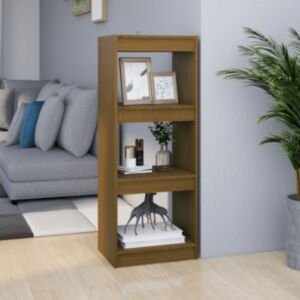 Pood24 книжная полка/перегородка, медовый цвет, 40x30x103,5 см, дерево сосна