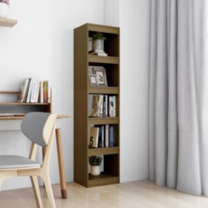 Книжная полка/разделитель Pood24, цвет меда, 40x30x167,5 см, дерево сосна
