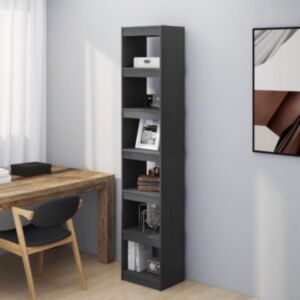Книжная полка/разделитель комнаты Pood24, серый, 40x30x199 см, массив сосны