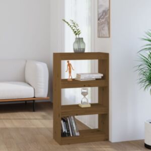 Pood24 книжная полка/перегородка, медово-коричневый 60 x 30 x 103,5 см сосна